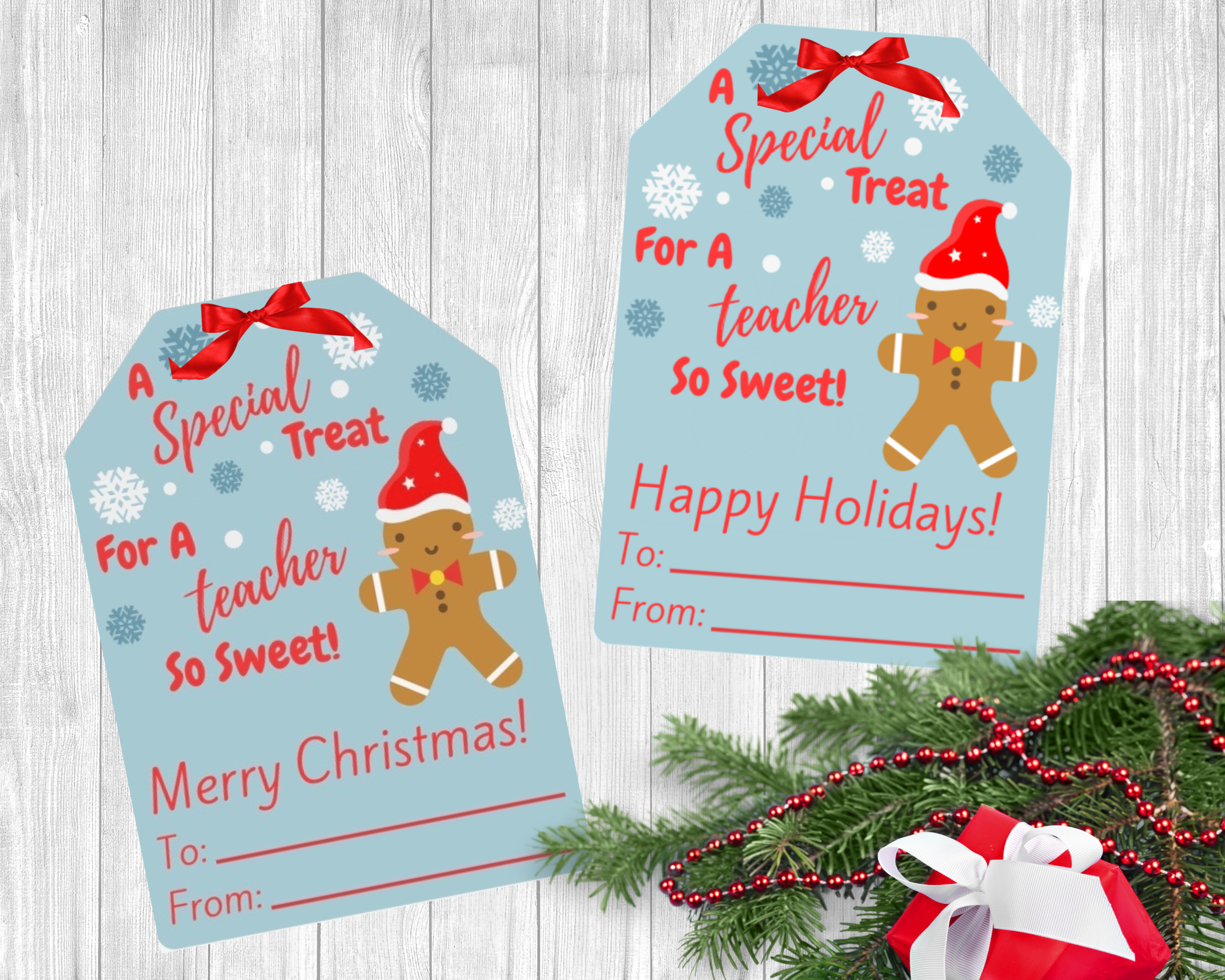 christmas gift tags | daycare templates | printable daycare forms